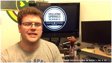 EE Book 1, Pg. 2, #2 “Lets Play ‘Open D’” Viola