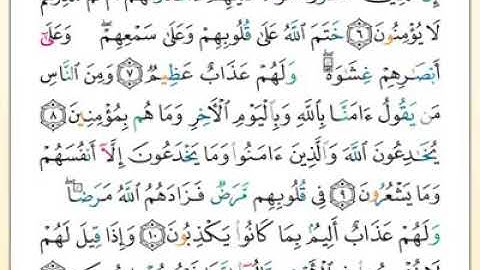 سورة البقرة من الآية رقم (6) الى (11)