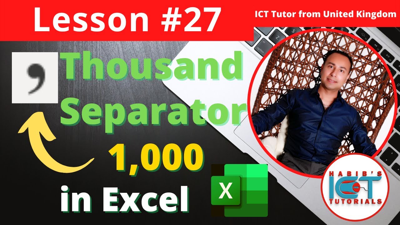 separator คือ  2022  Lesson 27 - What is the thousand separator in Excel | How to use the thousand separator in Excel