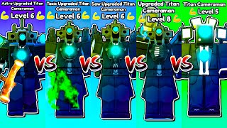 ASTRO vs TOXIC vs SAW vs UPGRADED vs TITAN CAMERAMAN In Toilet Tower Defense!