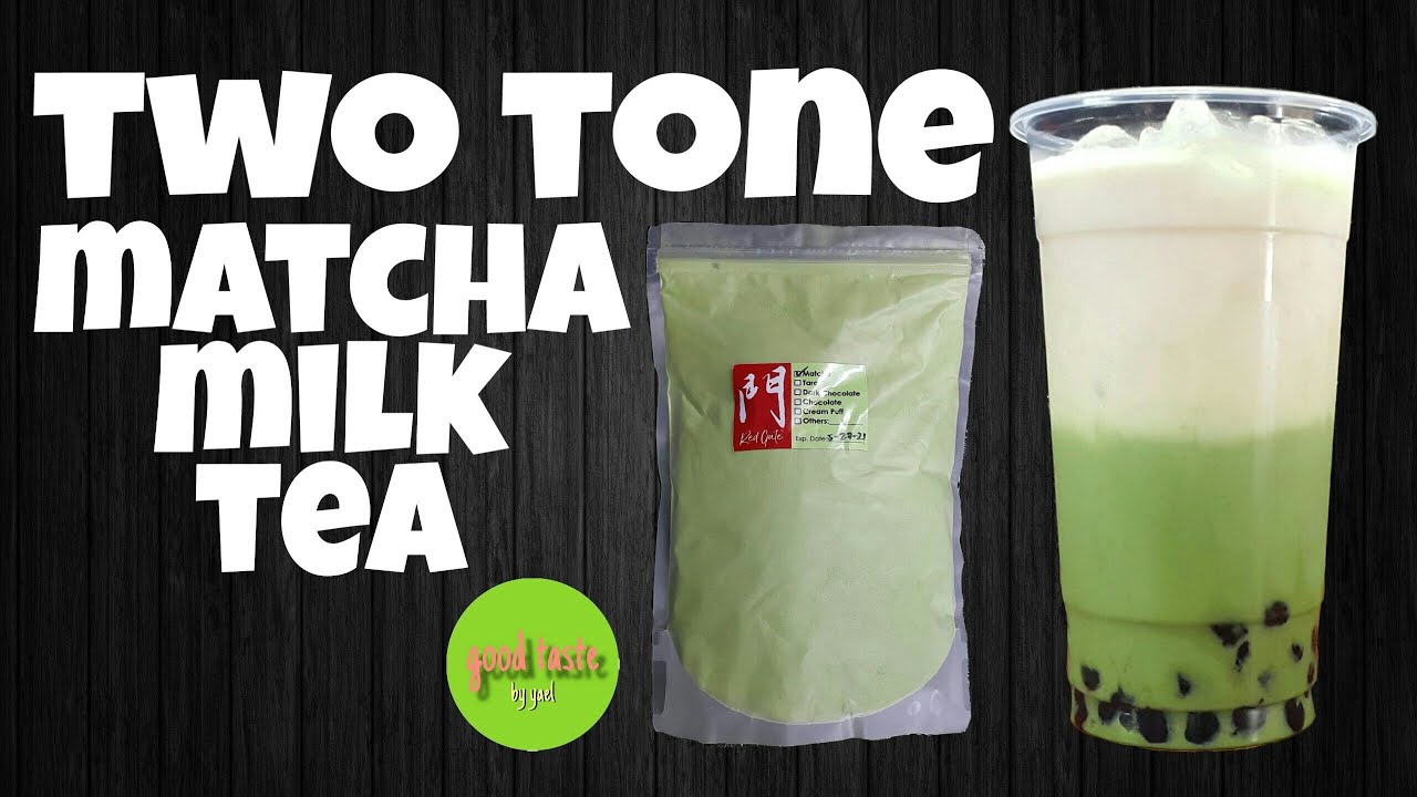 HOW TO MAKE TWO TONE MATCHA MILKTEA/RED GATE/RECIPE GUIDE FOR MILKTEA BUSINESS