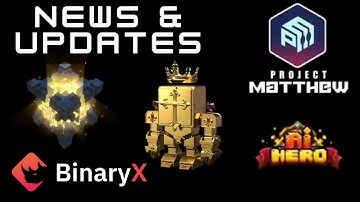 BINARY X News and Updates - AI Hero and Project Matthew games, BNX token ranking