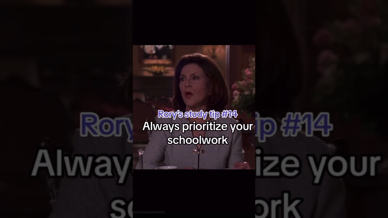 Rory Gilmore study tips 