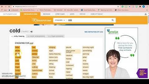 HOW TO use Thesaurus com