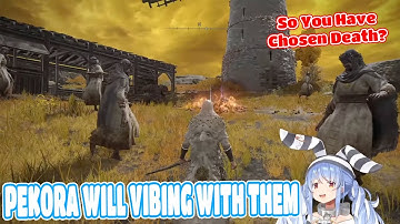Pekora Reaction To Dancing Village Elden Ring Hololive【ENG SUB】