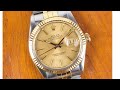 ROLEX DATEJUST TWO-TONE 18K AND STAINLESS STEEL REF 16013, BOXED & FOR SALE