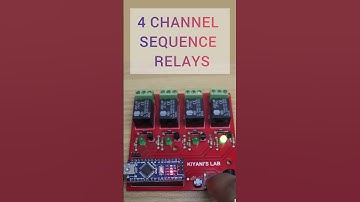 4 Channel Sequence Relay Arduino Project