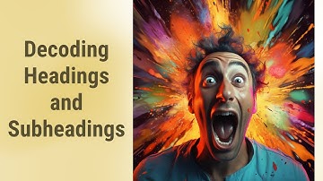 Mastering English Reading: Decoding Headings and Subheadings