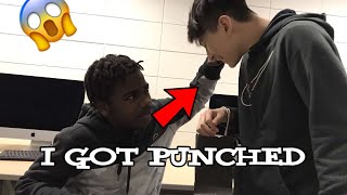 SMELLING PEOPLE HAIR PRANK!! (GONE WRONG) I GOT PUNCHED