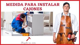 ✅ ✅ ✅ Medida para instalar cajones ✅ ✅ ✅