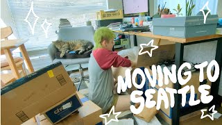 🚛 Moving from Tulsa → Seattle 🚛 packing, driving cross country, apartment set up, & unpacking