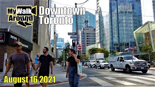 Downtown Toronto walk from the GO train, Torontos Financial district, Nathan Phillips Square & more