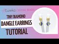 Make Easy Beaded Earrings w/ Bugle Beads | Tiny Diamond Dangle Design | Beadway Boxes Tutorial