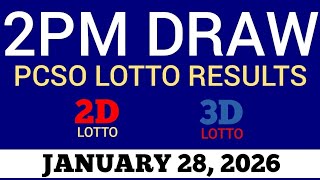 Lotto Result Today 2pm Draw January 28 2026 Swertres Ez2 Pcso  Result