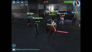 SWGOH - GAC - 3v3 - Cere, Malicos vs Rey DC9