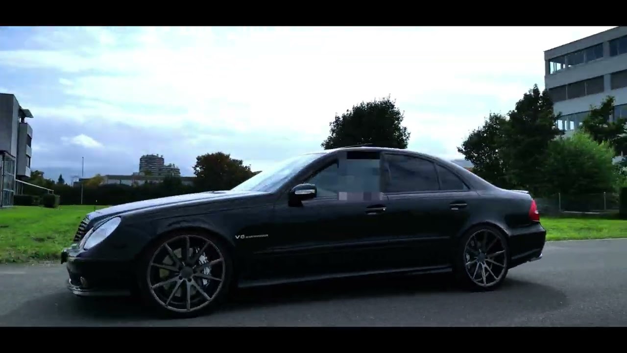 Mercedes E55 AMG V8 Compressor Carporn 4K
