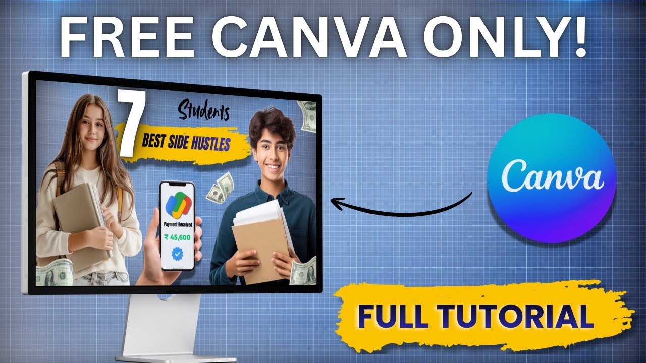 Thumbnail Tutorial | Using Free Canva Only! | Learn to design YouTube Thumbnails | Shriyash Kakade