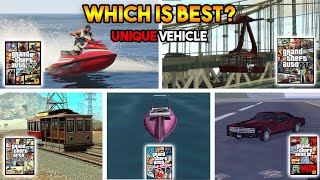 GTA : UNIQUE COVER VEHICLES IN VERY GTA (GTA 5, GTA 4, GTA SA, GTA VC, GTA3)