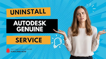 Uninstall the Autodesk Genuine Service