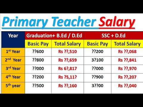 salary school primary teacher