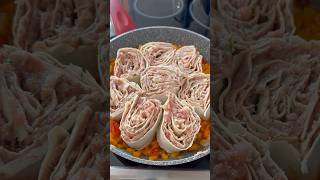 ПРОсТОЙ ЛАВАШ, ФАРШ и ОВоЩИ - получается ВКУСнЕЙШИЙ ужин #лавашсначинкой #вкусноипросто #втоп #врек