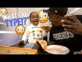 I Asked My 3 Year Old Son " What Kinda Girls He Like " | Pizza Mukbang *cutest video ever*