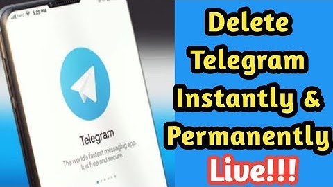 How to delete Telegram Account Instantly and Permanently