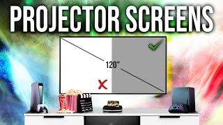 5 Best Projector Screens | Don&#39;t get a projector until you watch this!