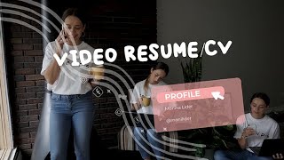 Video Resume CV Content Creator Social Media