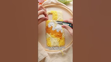 Lỡ bôi keo nhầm mặt thêu len nổi  - DIY cùng Tiệm Tạp Hóa Nhà May