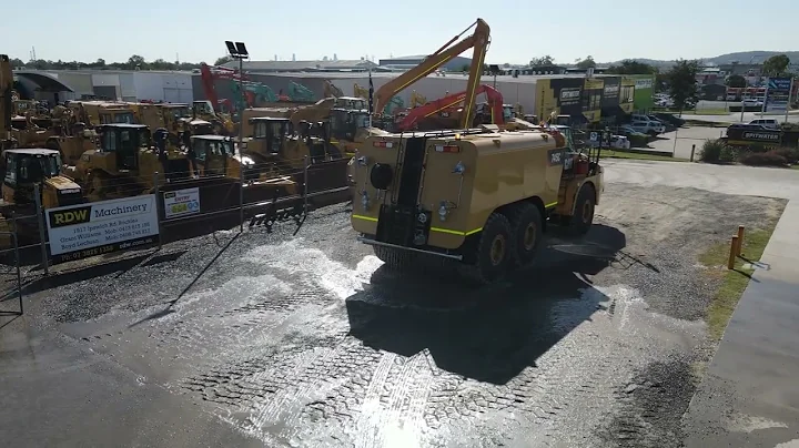 Caterpillar 745C Water Tank Operation