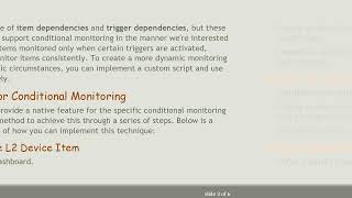 How to Monitor Zabbix Items Based on Specific Conditions