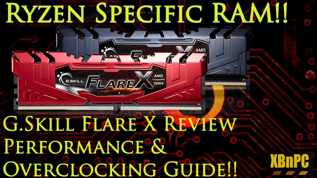 G.Skill Flare X series DDR4 RAM kits designed for AMD platforms