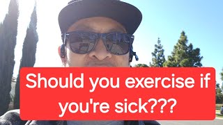 Should you exercise when you're sick?  - My walking VLOG about my AFib problem - episode 12 by Rob Daman 41 views 1 month ago 3 minutes, 15 seconds