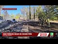1 person dead after house becomes fully engulfed in flames in Solano County