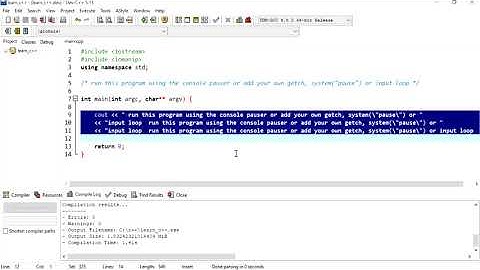 C++ 5: How to separate a long line of text into different lines to make it easier to read.