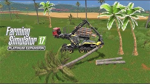 Farming Simulator 17 Platinum Edition | FORESTRY | Palm Tree Cutting, Loading ,Selling