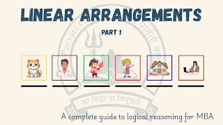 Linear Arrangements Part 1 | Logical reasoning | #mba prep