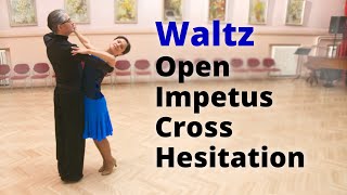 How To Dance Waltz Open Impetus Cross Hesitation And Outside Spin