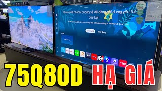Tivi Samsung 75 Inch 120Hz 75Q80D Giá Hạ Sâu Chân Ngắn Tv