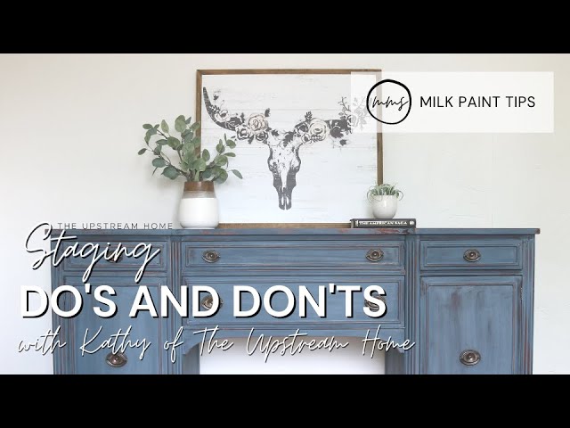 Painted Foyer Credenza {using Miss Mustard Seed's Milk Paint} - How to Nest  for Less™