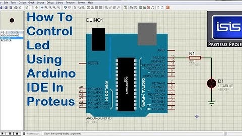 Interfacing Led Lights Using Arduino IDE In Proteus In Hindi And English..