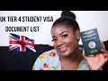 UK TIER 4 STUDENT VISA DOCUMENT LIST - PREPARING FOR UK TIER 4 STUDENT VISA 2020 || NAAKU ALLOTEY