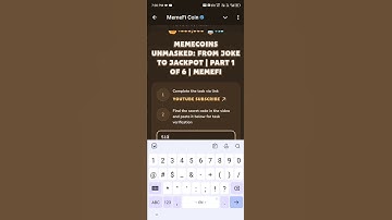 Memecoins Unmasked: From Joke to Jackpot | Part 1 of 6 | MemeFi #memeficode