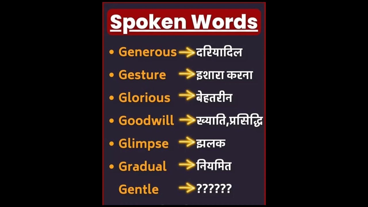 Word Meaning Practice | daily use sentences | English Speaking Practice | 