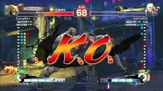 20110909 SSF4AE SAULABIS(Rufus) vs ZzangMoo(Zangief) 9/15