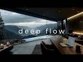 Deep Flow Focus Music — Luxury Mountain Glass Office | Deep Work, Coding & Study | No Vocals