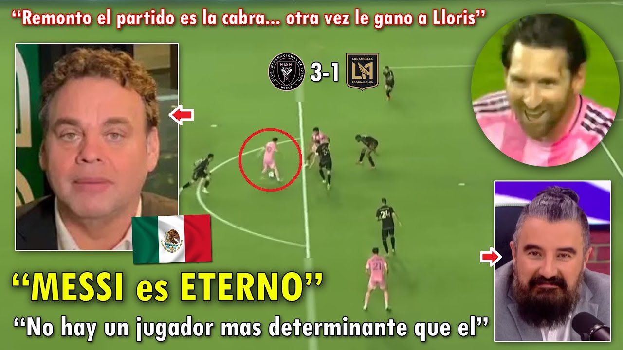 "ES EL MEJOR del MUNDO" PERIODISTAS MEXICANOS se RINDEN a MESSI tras REMONTADA con INTER MIAMI HOY