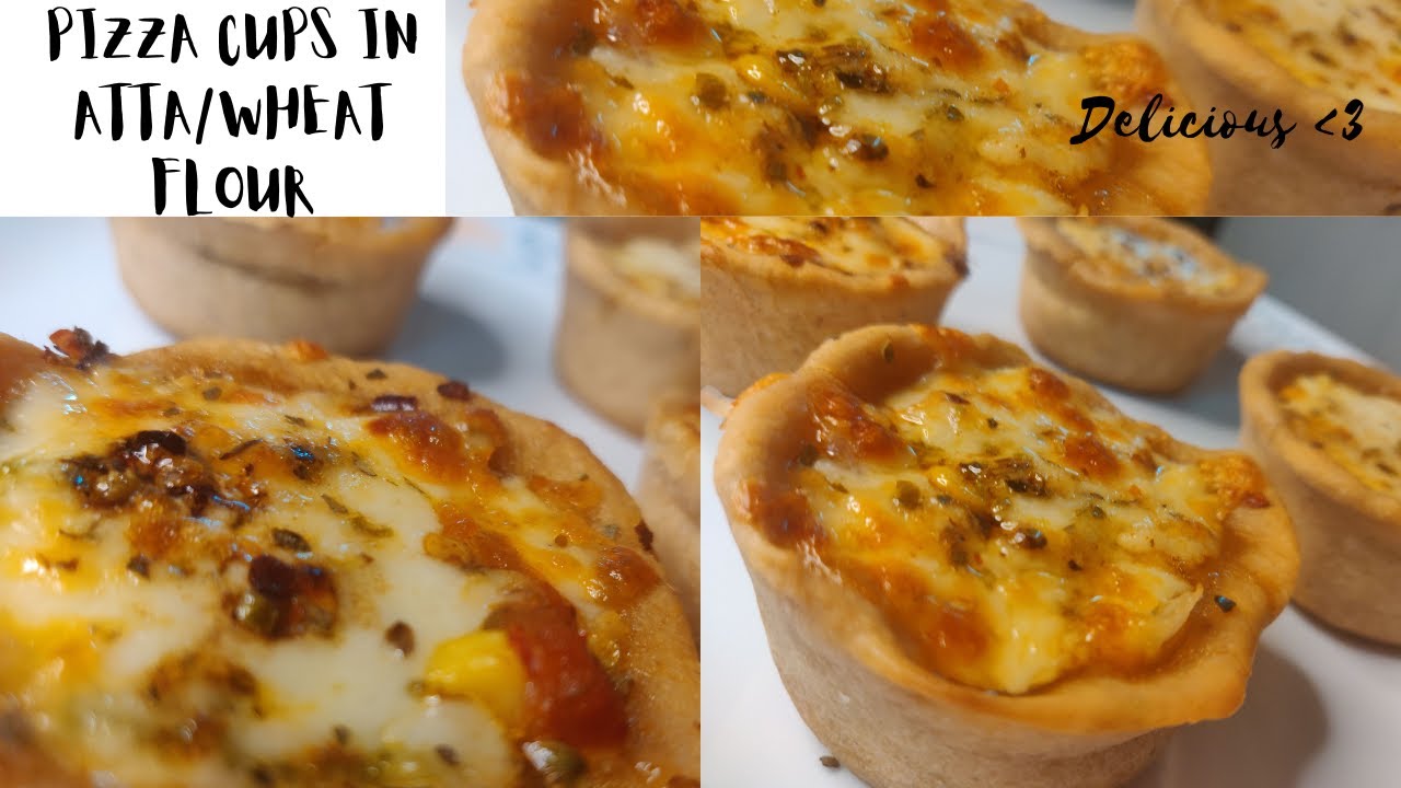 Cheesy Pizza Cups | Atta Pizza Cups | Cheesy and Tasty | Pizza Cups ...