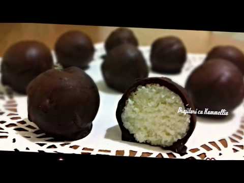 Video: Cum Să Faci Bomboane De Nucă De Cocos și Nuci Acoperite Cu Ciocolată Neagră